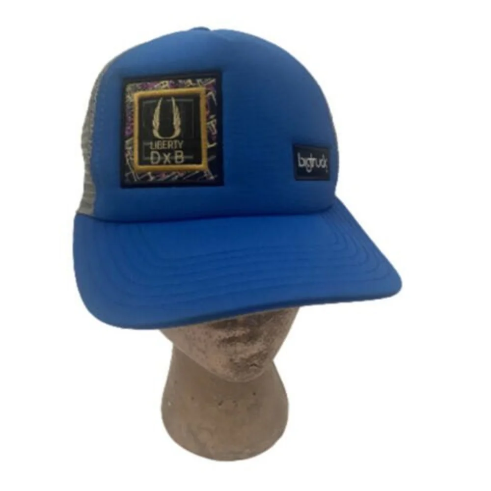 Big Truck Liberty DXB Patch Cap Logo Mesh Snapback Trucker Dad Hat Blue - Picture 2 of 9